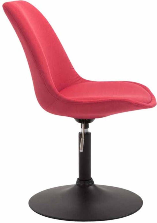 Clp Maverick Set van 4 Eetkamerstoelen Stof rood zwart