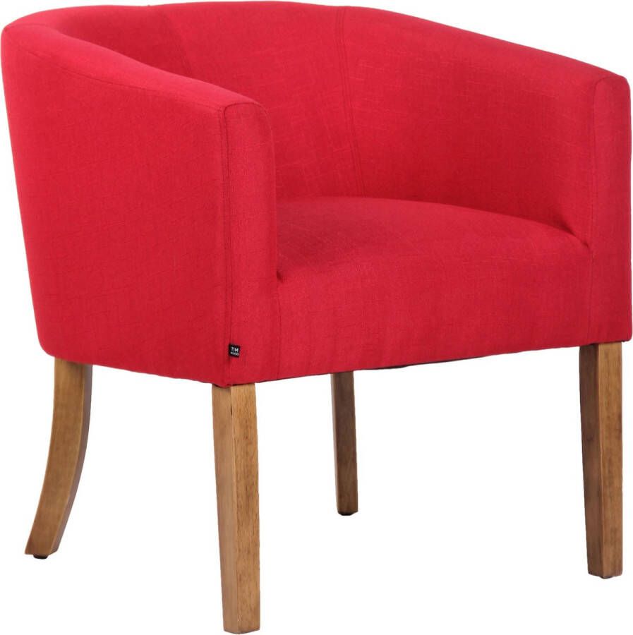 Clp Nemea Fauteuil Stof rood antiek licht