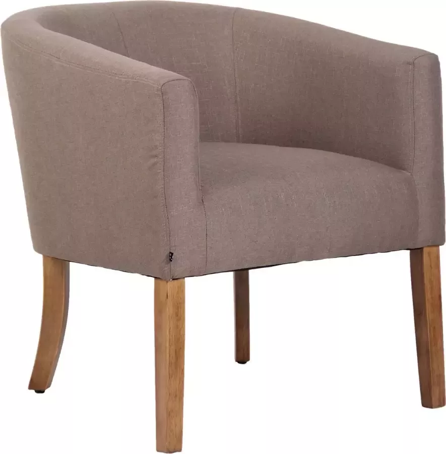 Clp Nemea Fauteuil Stof taupe antiek licht