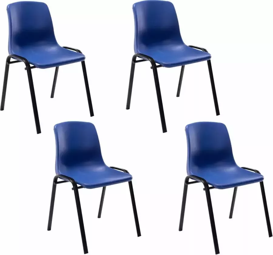 Clp Nowra Set van 4 stapelstoelen blauw