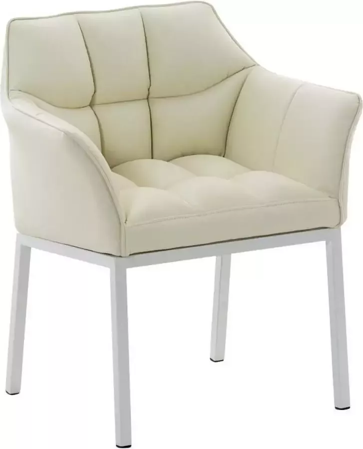 CLP Eetkamerstoel Octavia Wit Frame Kunstleer