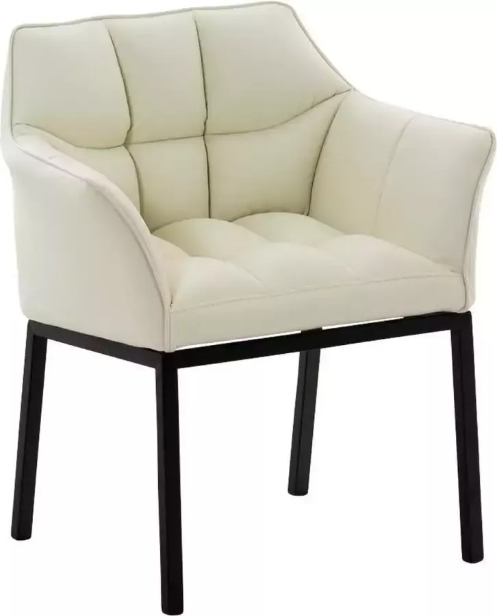 CLP Eetkamerstoel Octavia Zwart Frame Kunstleer