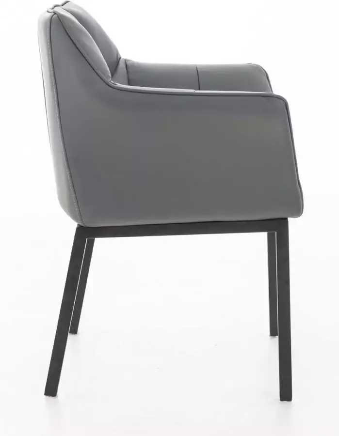 CLP Eetkamerstoel Octavia Zwart Frame Kunstleer