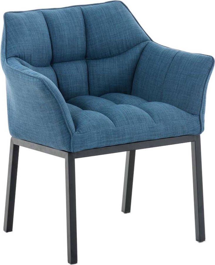 CLP Eetkamerstoel Octavia Zwart Frame Stof