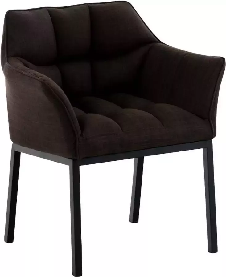 CLP Eetkamerstoel Octavia Zwart Frame Stof