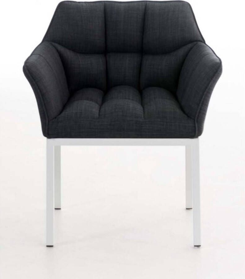 Clp Octavia Lounge zetel Stof donkergrijs wit