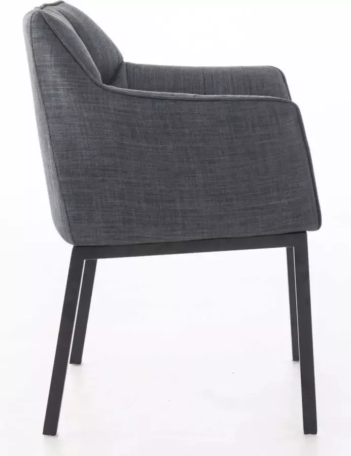 Clp Octavia Lounge zetel Stof donkergrijs zwart