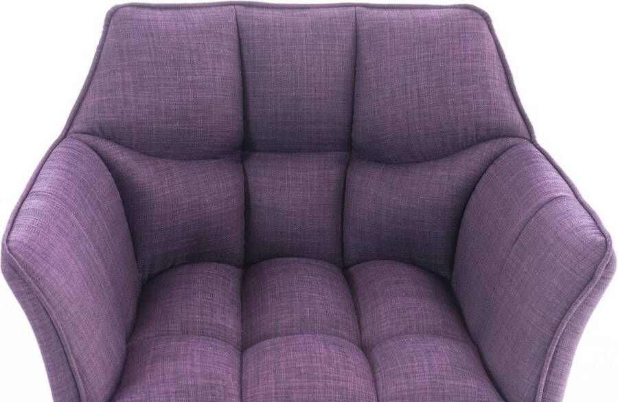 Clp Octavia Lounge zetel Stof purper roestvrij staal