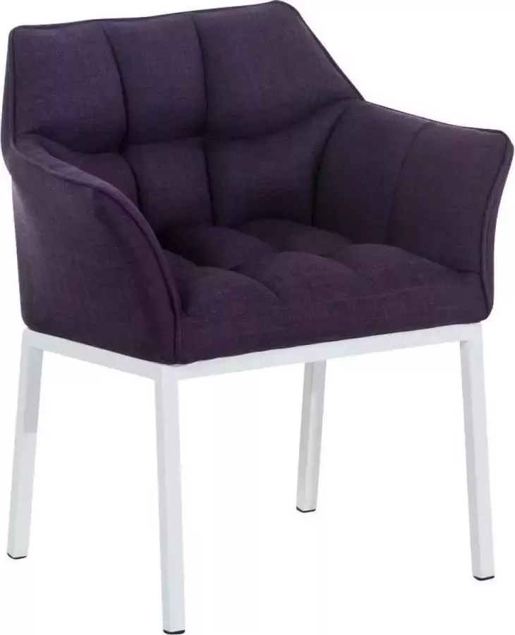 Clp Octavia Lounge zetel Stof purper wit