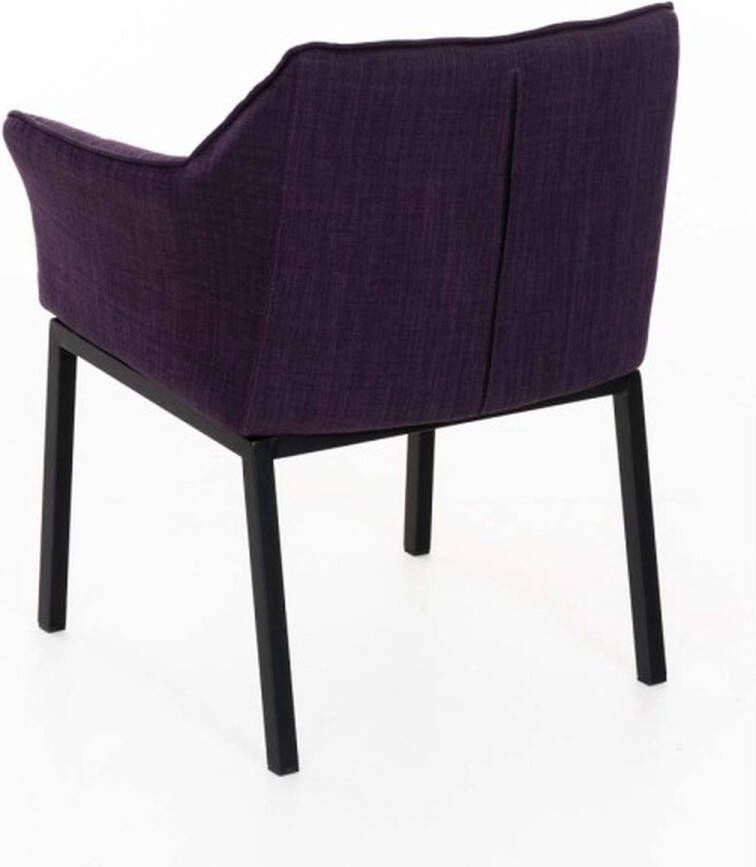 Clp Octavia Lounge zetel Stof purper zwart