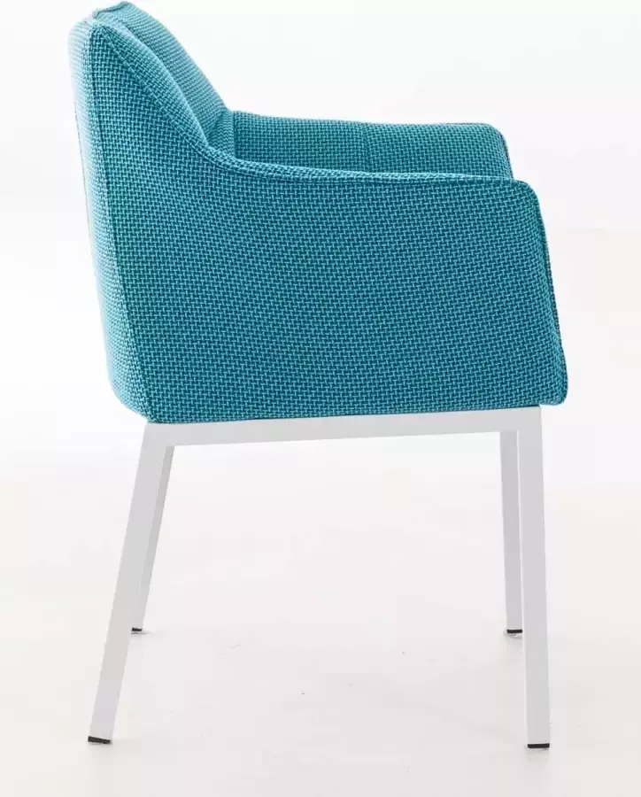 Clp Octavia Lounge zetel Stof turkis wit