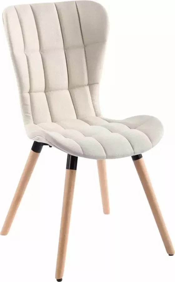 Clp Odda Eetkamerstoel Stof Creme Natura