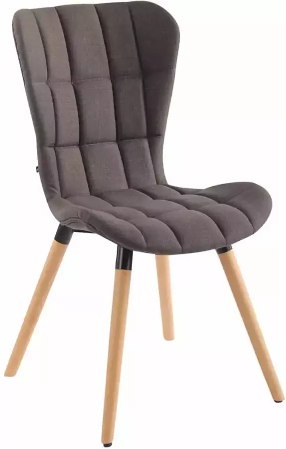 Clp Odda Eetkamerstoel Stof Donkergrijs Natura - Foto 1