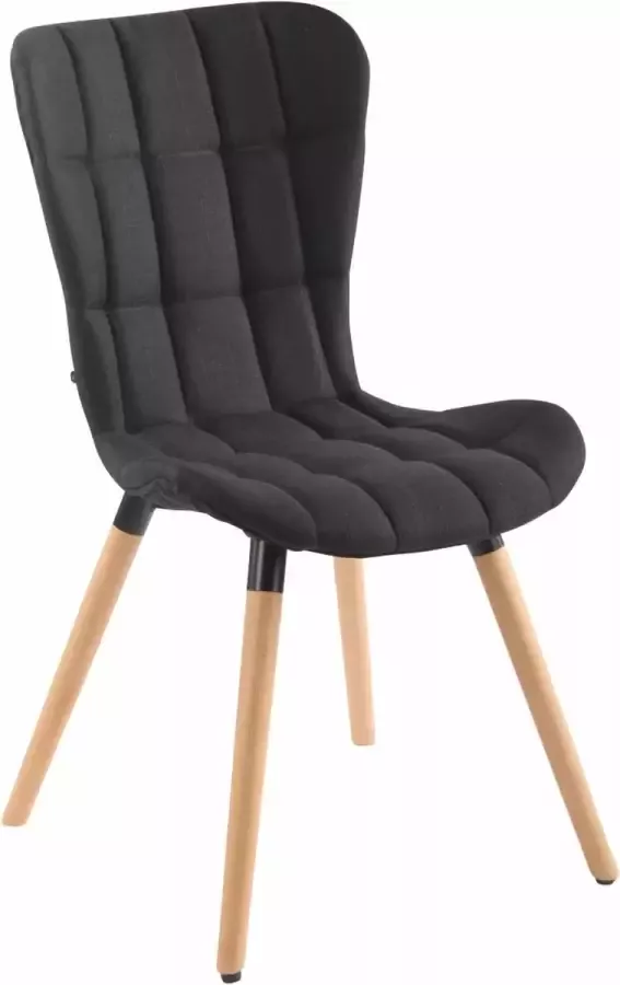 Clp Odda Eetkamerstoel Stof Zwart Natura