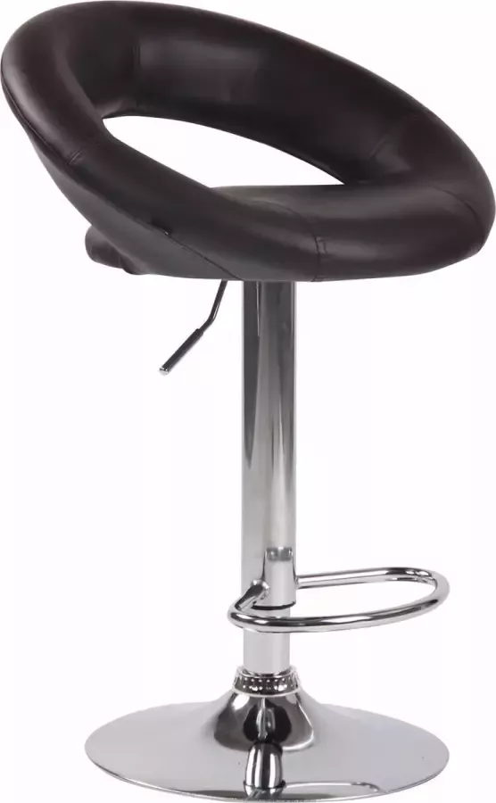 Clp Olinda Barkruk Kunstleer Bruin Chroom look