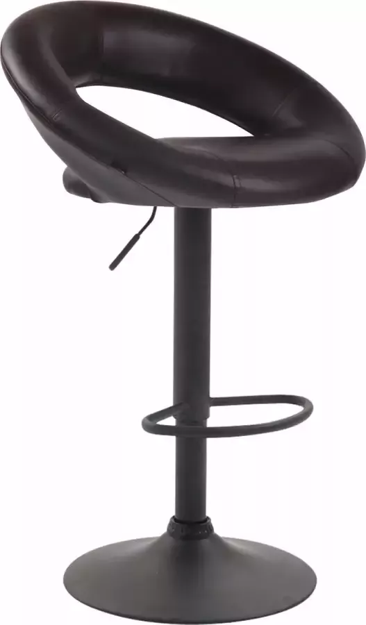 Clp Olinda Barkruk Kunstleer Bruin Kleur onderstel : Zwart