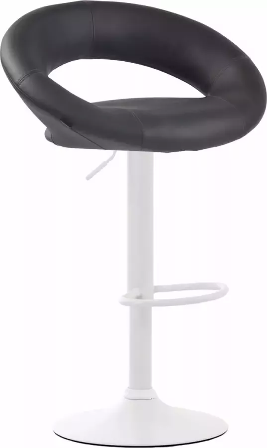 Clp Olinda Barkruk Kunstleer Grijs Kleur onderstel : Wit