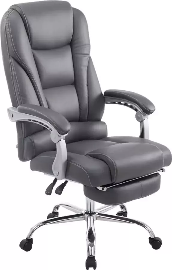 CLP Pacific Bureaustoel Voor volwassenen Met armleuningen Ergonomische Kunstleer grijs