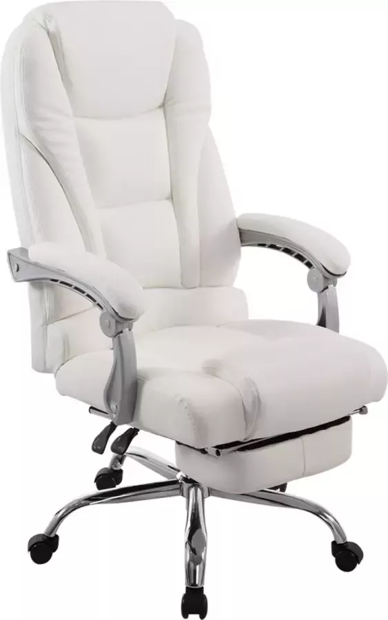 Clp Pacific Bureaustoel Voor volwassenen Met armleuningen Ergonomische Kunstleer wit - Foto 1