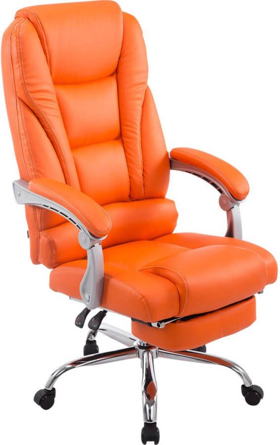 Clp Pacific Bureaustoel Voor volwassenen Met armleuningen Ergonomische Kunstleer oranje