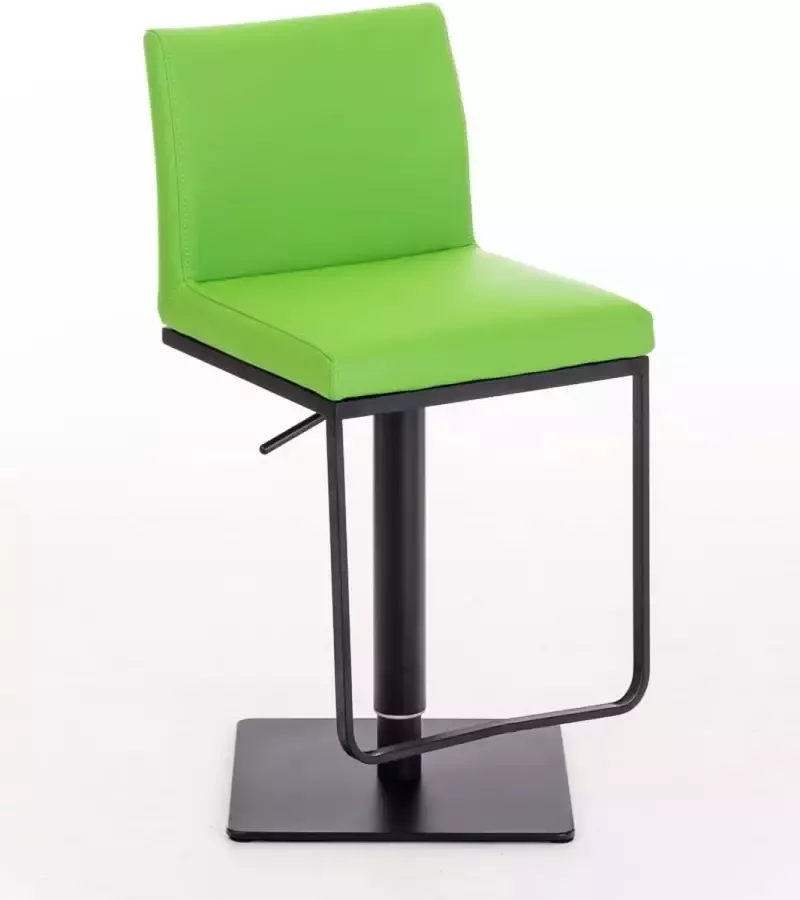 Clp Panama Barkruk Met rugleuning Voetsteun Kunstleer groen zwart