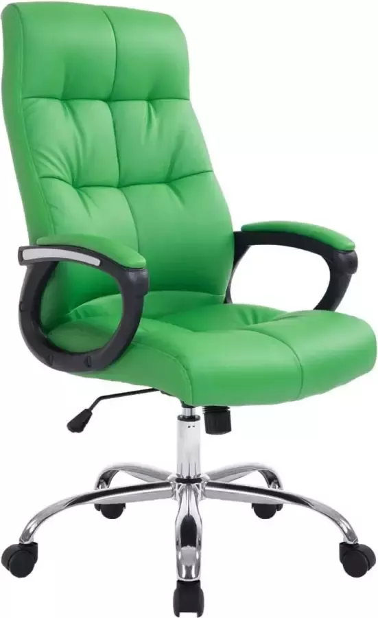 Clp Poseidon Bureaustoel Ergonomisch Voor volwassenen Met armleuningen Kunstleer groen