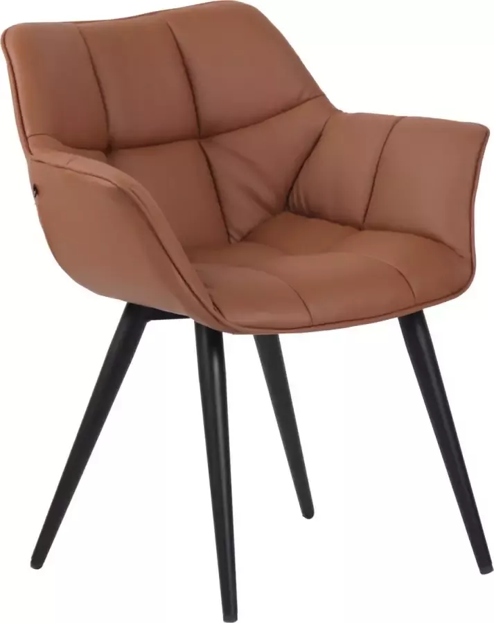 Clp Roseville Eetkamerstoel licht bruin Imitatieleer