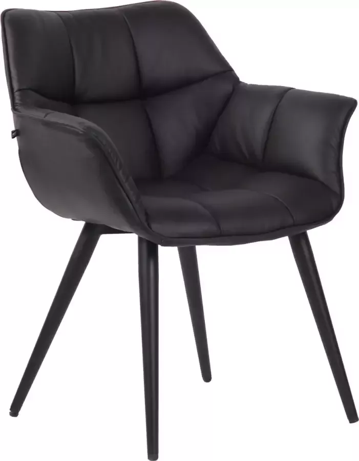 Clp Roseville Eetkamerstoel zwart Imitatieleer
