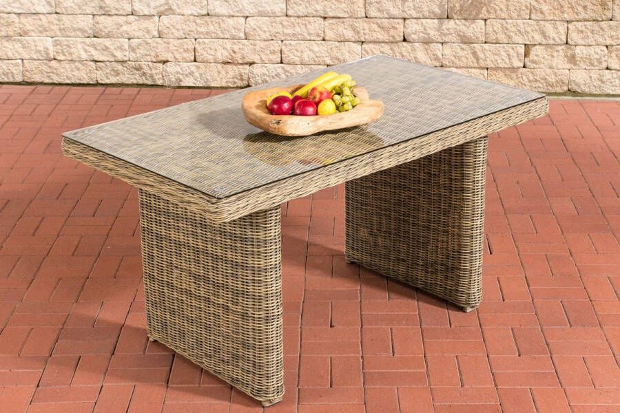 Clp Rotan Eettafel La Gomera natura 140 cm