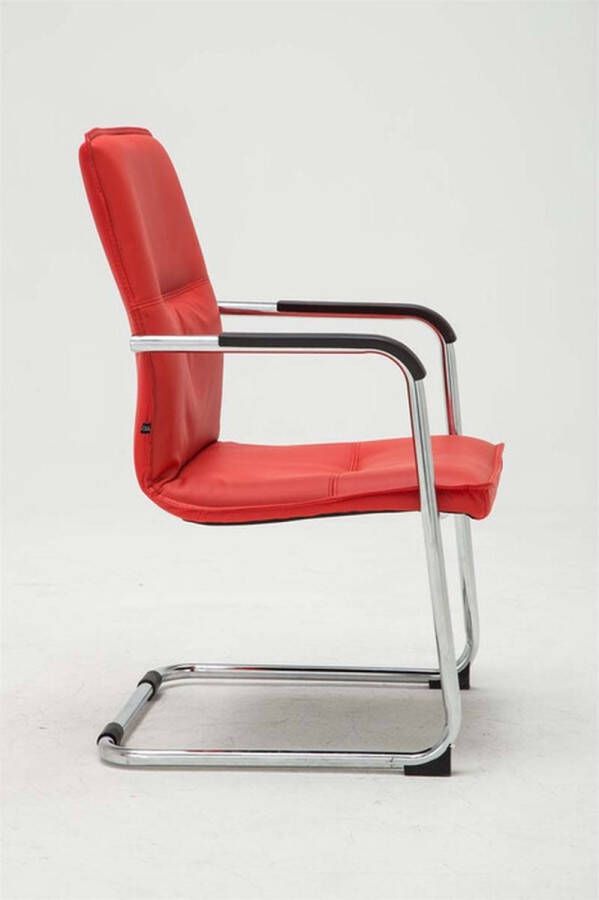 Clp Seattle Set van 2 bezoekersstoelen Kunstleer rood