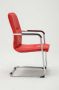 Clp Seattle Set van 2 bezoekersstoelen Kunstleer rood - Thumbnail 2
