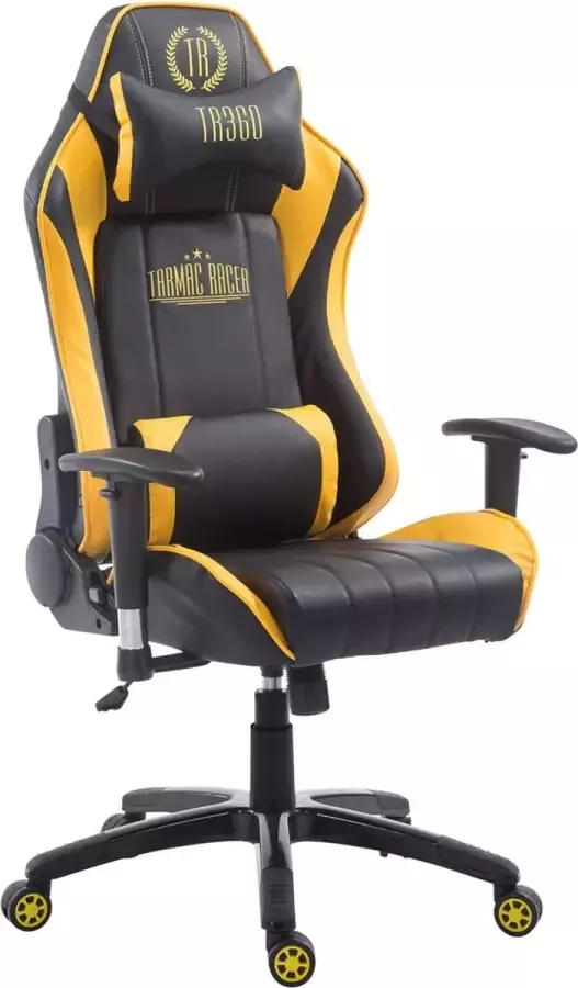 Clp Shift X2 Bureaustoel Kunstleer zonder voetensteun zwart geel