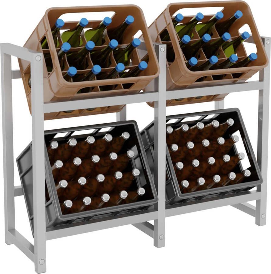 Clp Stack Krattenrek Zwaar RVS roestvrij staal 75x91x31 cm