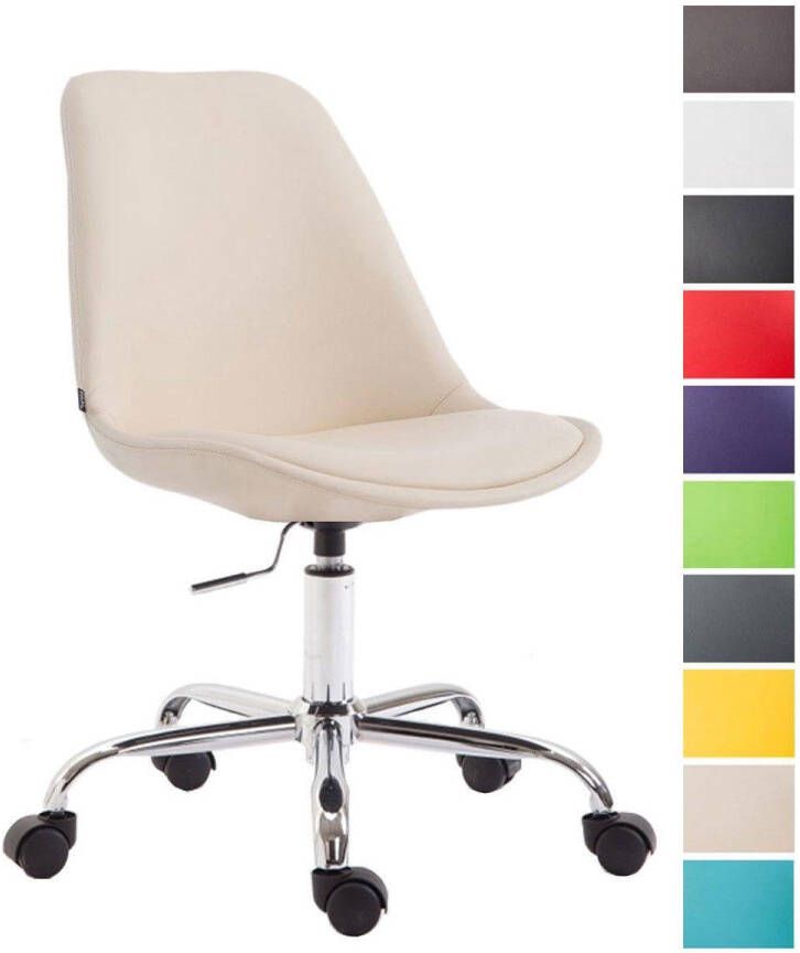 Clp Toulouse Bureaustoel Kunstleer creme