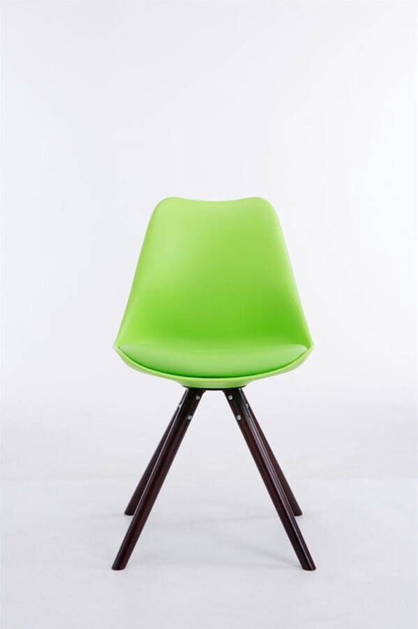 Clp Toulouse Eetkamerstoel Rond frame Kunststof groen cappuccino (eik) - Foto 1