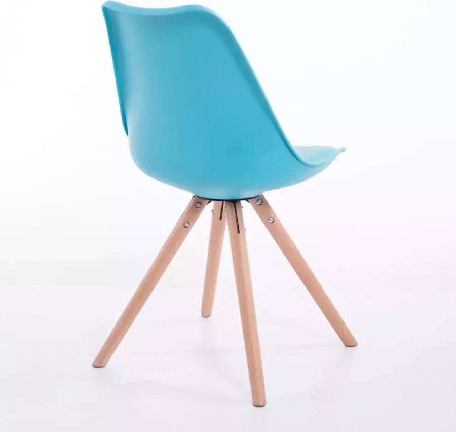 Clp Toulouse Eetkamerstoel Rond frame Kunststof groen natura (eik) - Foto 1