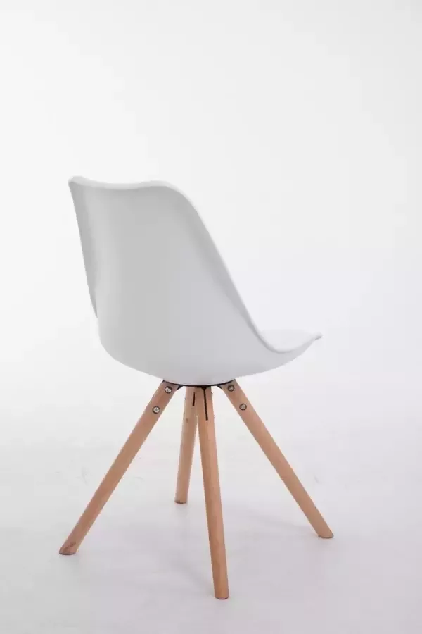 Clp Toulouse Eetkamerstoel Rond frame Kunststof wit natura