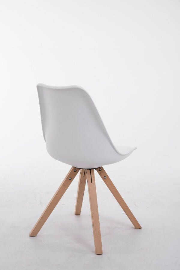 Clp Toulouse Eetkamerstoel Vierkant frame Kunstleer geel cappuccino