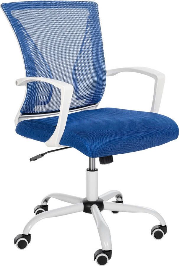 Clp Tracy Bureaustoel Voor volwassenen Met armleuningen Ergonomische blauw wit