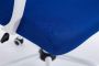 Clp Tracy Bureaustoel Voor volwassenen Met armleuningen Ergonomische blauw wit - Thumbnail 1
