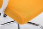 Clp Tracy Bureaustoel Voor volwassenen Met armleuningen Ergonomische geel chroom - Thumbnail 2