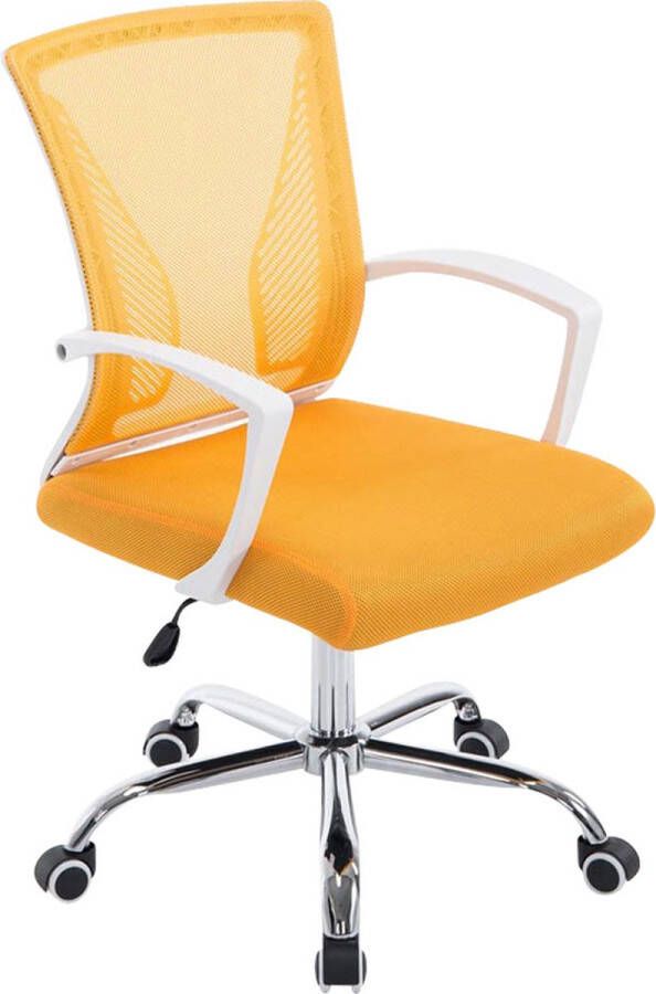 Clp Tracy Bureaustoel Voor volwassenen Met armleuningen Ergonomische geel chroom - Foto 1
