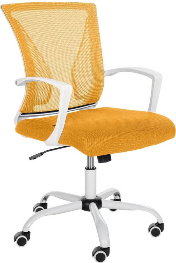 Clp Tracy Bureaustoel Voor volwassenen Met armleuningen Ergonomische geel wit