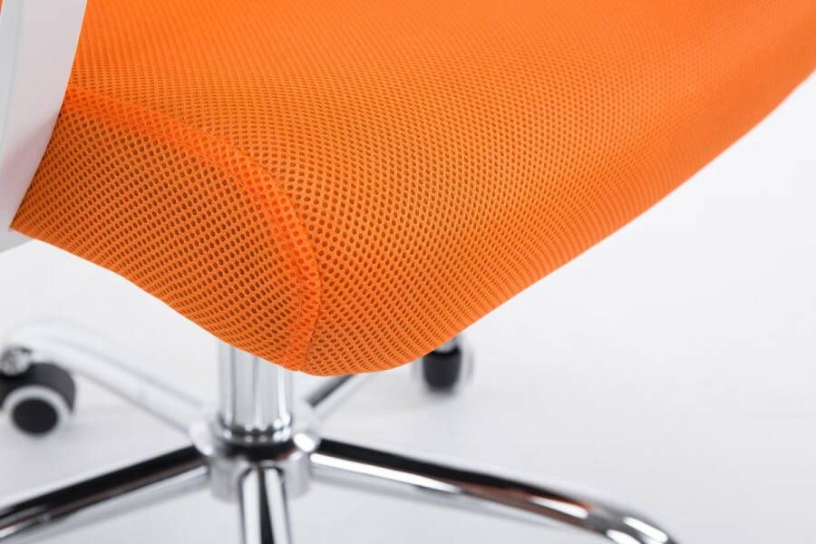 Clp Tracy Bureaustoel Voor volwassenen Met armleuningen Ergonomische oranje chroom