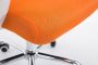 Clp Tracy Bureaustoel Voor volwassenen Met armleuningen Ergonomische oranje chroom - Thumbnail 1