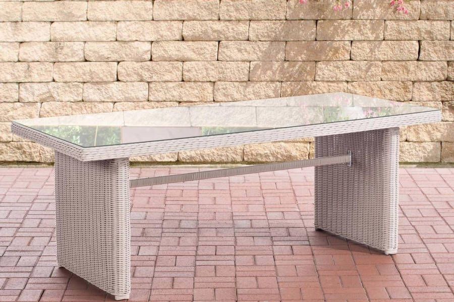 CLP-Trading Wicker tafel Fantano XL perlWit