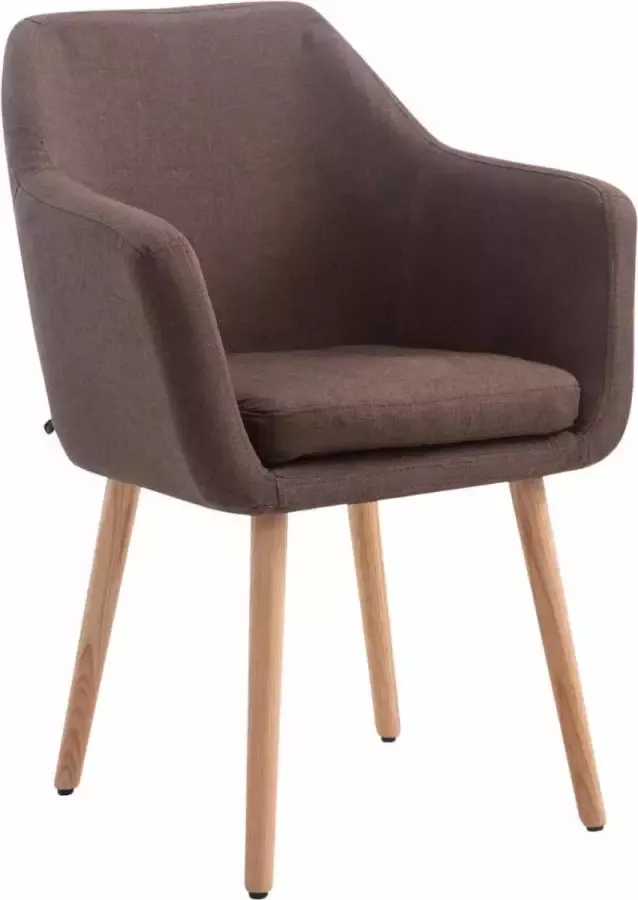 Clp Utrecht Eetkamerstoel Stof bruin natura