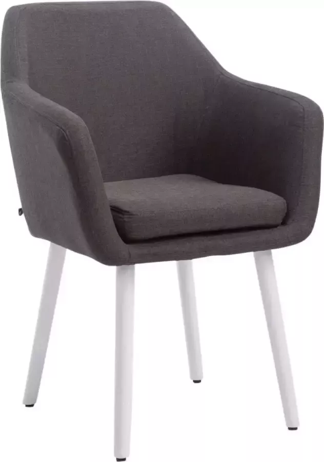 Clp Utrecht Eetkamerstoel Stof donkergrijs wit (eik)