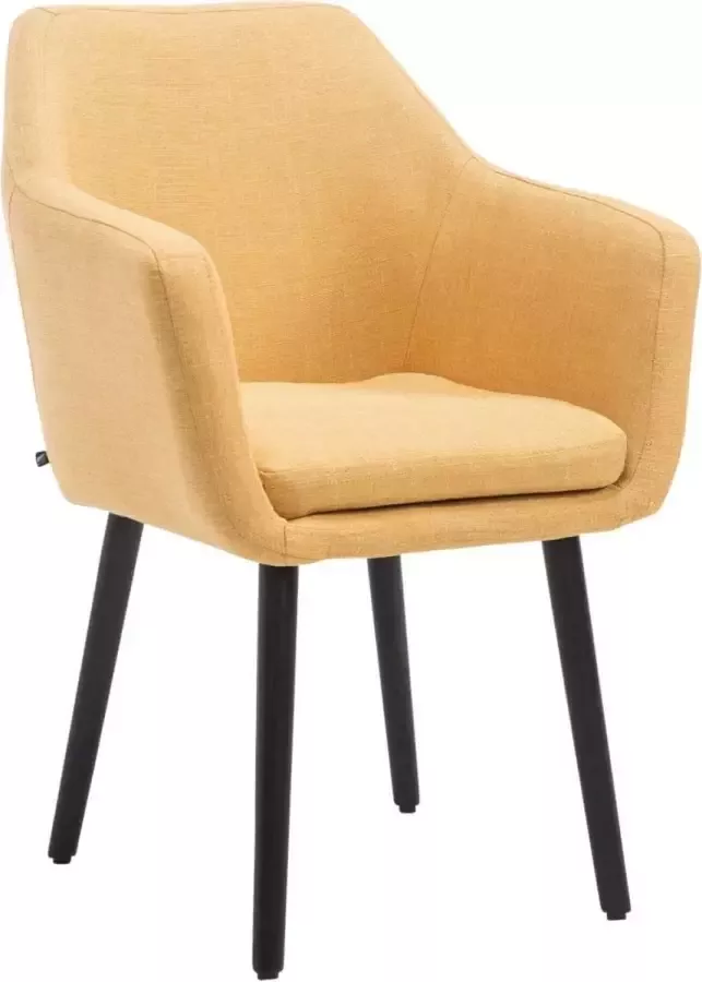 CLP Eetkamerstoel Utrecht Zwart (Eik) Frame Stof