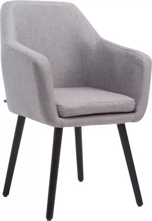 Clp Utrecht Eetkamerstoel Stof grijs zwart (eik)